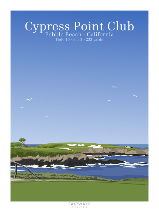 Cypress Point - Trou n°16 - Fairways Framed