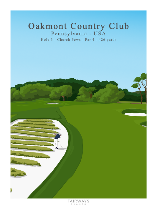 Oakmont Country Club - Trou n°3 - Fairways Framed